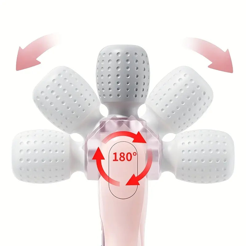 180° Foldable Handheld Massager – 5-Speed USB Rechargeable Full Body Massage Wand